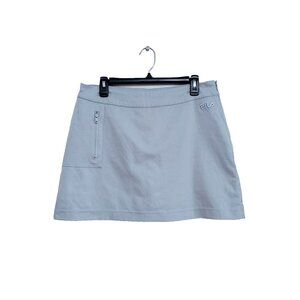 Fila Sport Golf Skort Womens Size 12 Gray Pull on Tennis Golf Skirt w/Shorts